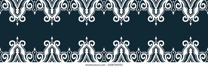 seamless pattern abstract ethnic geometric embroidery design repeating background texture in black and white.wallpaper and clothing. EP.91.background color can be changedDesign 