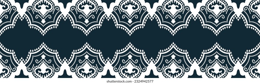 diseño de bordado geométrico abstracto de patrón sin fisuras, repitiendo textura de fondo en blanco y negro.papel de pared y ropa. Se puede cambiar el color de fondo EP.100.Design 