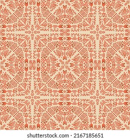 Seamless pattern abstract ethnic  ornament art mandala