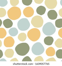 Seamless pattern with abstract figures. Stones texture. Irregular shapes abstract backdrop. Chaotic mosaic small pieces on white background. Vector illustration. 