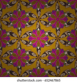 Seamless pattern abstract floral background.