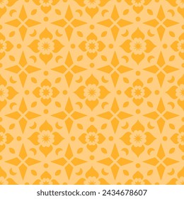 Seamless pattern with abstract floral design