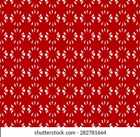 Seamless pattern with abstract floral, flower like geometry.