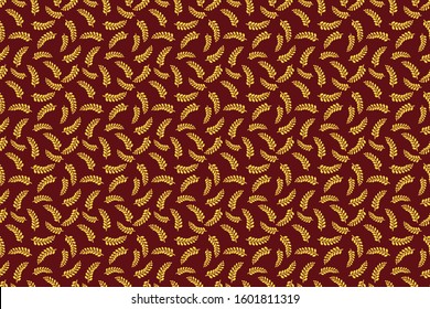 Seamless pattern with abstract floral, Indonesian batik motif, flower vector illustration