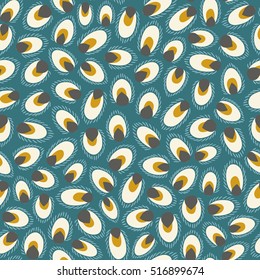 patrón ininterrumpido con ornamento floral abstracto