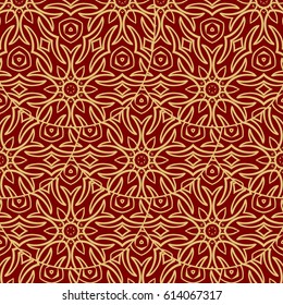 seamless pattern. abstract floral ornament. vector illustration. For design, wallpaper, background fills, card, banner.