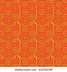 seamless pattern. abstract floral ornament. vector illustration. For design, wallpaper, background fills, card, banner.