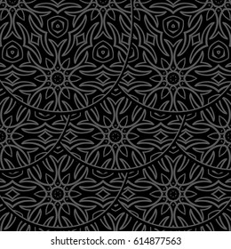seamless pattern. abstract floral ornament. vector illustration. For design, wallpaper, background fills, card, banner.