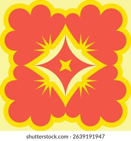 seamless pattern abstract floral style