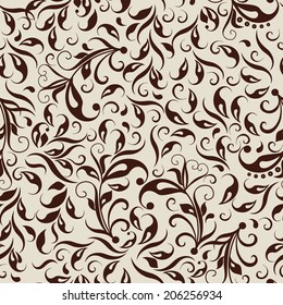Seamless pattern with abstract flower for design fabric,backgrounds, package, wrapping paper, covers, fashion 