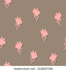 patrón sin fisuras con flor abstracta, impresión floral para papel de pared, diseño de portada, tela, decoración de vivero y cumpleaños, ilustración de primavera pastel, tarjeta de saludo de día para mujeres y madres.