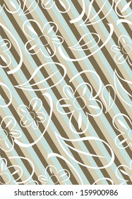 seamless pattern from abstract flowers