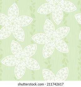 Seamless pattern of abstract flowers.