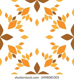 Seamless pattern with abstract flowers.	