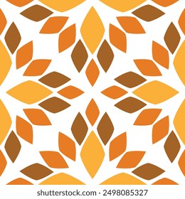 Seamless pattern with abstract flowers.	