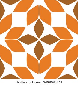 Seamless pattern with abstract flowers.	