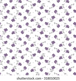 Seamless pattern of abstract flowers