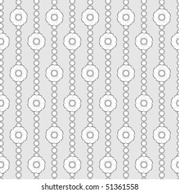 Seamless pattern with abstract flowers