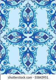 seamless pattern - abstract flowers