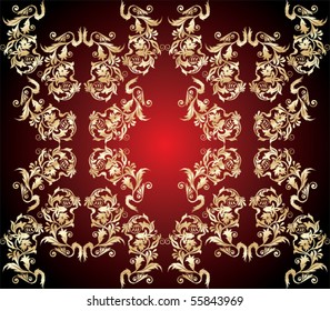 seamless pattern - abstract flowers