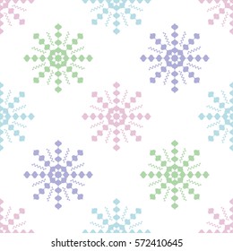 Seamless pattern with abstract flowers. Background for gift wrapping. Ornament for fabric.