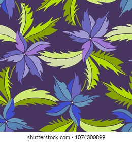 Seamless pattern with abstract flowers. Can be used for stationary, wrapping paper.