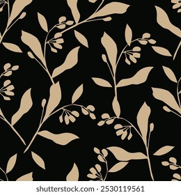 Patrón sin fisuras con flores abstractas. Diseño creativo de la superficie floral. Vector de fondo