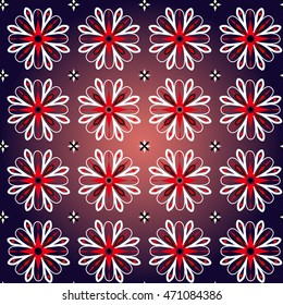 Seamless pattern. Abstract flowers. Decorative elements. Hand drawn background. Perfect for printing on fabric or paper.