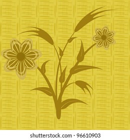 Seamless pattern abstract flowers, file EPS.8 illustration.