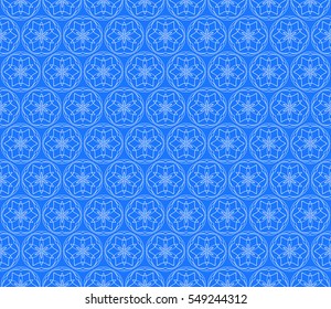 seamless pattern of abstract flowers for greeting cards. vector illustration. blue color. for design, interior decoration, Wallpaper
