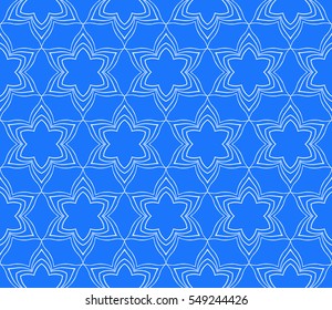 seamless pattern of abstract flowers for greeting cards. vector illustration. blue color. for design, interior decoration, Wallpaper