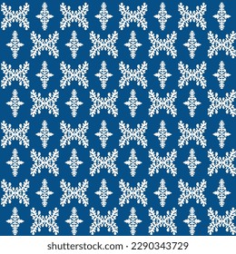 Seamless pattern with abstract flowers and leaves. modern picture of vegetable. geomatry, symmetrical plant