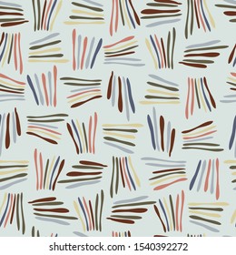 Seamless pattern with abstract forms. Vector image. Can be used for textile, stationary, backgrounds and wallpaper. 