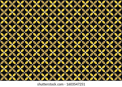 Seamless pattern with abstract geomatric, traditional style, vintage decoration illustration, Indonesian batik motif