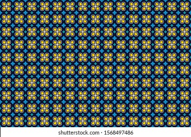 Seamless pattern with abstract geomatric vector