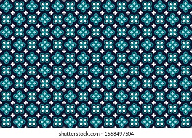 Seamless pattern with abstract geomatric vector