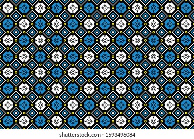 Seamless pattern with abstract geomatric vector