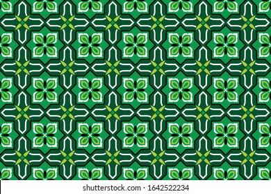 Seamless pattern with abstract geomatric vector, Simple Arabic Style Decoration