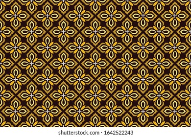 Seamless pattern with abstract geomatric vector, Simple Arabic Style Decoration