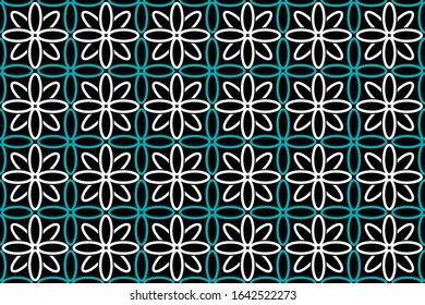 Seamless pattern with abstract geomatric vector, Simple Arabic Style Decoration