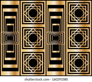 seamless pattern with abstract geometric pattern in art deco stile