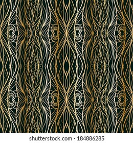 seamless pattern with abstract geometric pattern in art nouveau stile