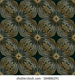 seamless pattern with abstract geometric pattern in art nouveau stile