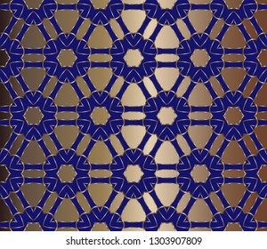 seamless  pattern, abstract geometric background illustration, fabric textile pattern. Pattern for website, corporate style, party invitation, wallpaper.Volumetric metal mosaic on a colored background
