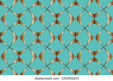 seamless  pattern, abstract geometric background illustration, fabric textile pattern. Pattern for website, corporate style, party invitation, wallpaper.Volumetric metal mosaic on a colored background
