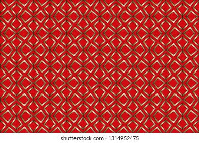 seamless  pattern, abstract geometric background illustration, fabric textile pattern. Pattern for website, corporate style, party invitation, wallpaper.Volumetric metal mosaic on a colored background