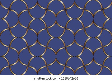 seamless  pattern, abstract geometric background illustration, fabric textile pattern. Pattern for website, corporate style, party invitation, wallpaper.Volumetric mosaic on a colored background