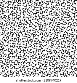 Seamless pattern. Abstract geometric background, intersecting dashes.