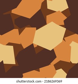 Patrón sin brillo con textura de camuflaje geométrico abstracto. Moderno ornamento poligonal interminable para la plantilla de impresión de vinilo de carreras. Fondo vectorial.