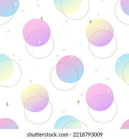 Seamless pattern with abstract geometric design and gradient colors